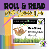 Prefixes Multisyllabic Words Roll & Read |Phonics Games| P