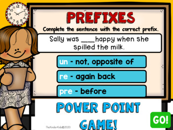 Preview of Prefixes PowerPoint Game