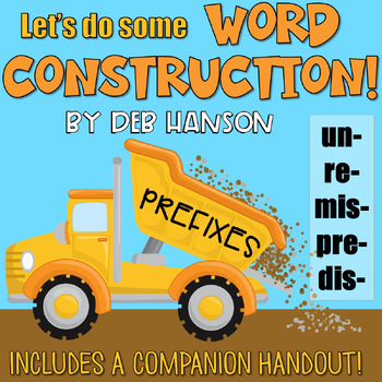 Preview of Prefixes PowerPoint Lesson with Vocabulary Practice (mis, un, re, pre, dis)