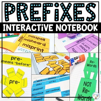 Preview of Prefixes | Prefix Interactive Notebook | Prefix Activities and Worksheets