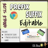 Prefixes & Suffixes Google Interactive Slides w/ 6 online 