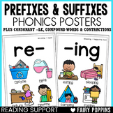 Prefixes & Suffixes Phonics Posters Third Grade | Consonan