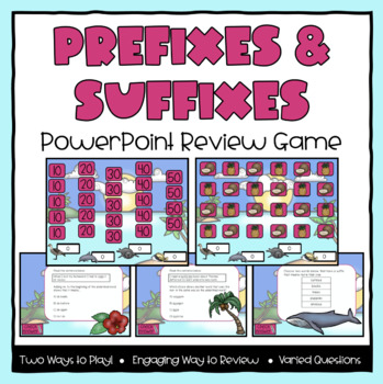 Preview of Prefixes & Suffixes Powerpoint Game