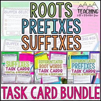 Preview of Prefixes Suffixes and Root Word Activities | Science of Reading