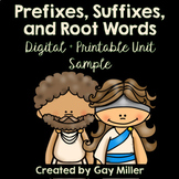 Prefixes Suffixes and Root Words Sample