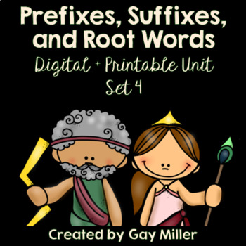 Preview of Prefixes Suffixes and Root Words Set 4