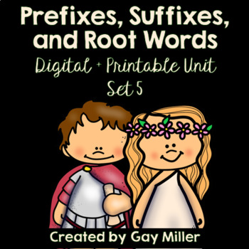 Preview of Prefixes Suffixes and Root Words Set 5