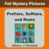 Prefixes, Suffixes, and Roots - Autumn Mystery Pictures | 