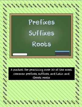 Preview of Prefixes, Suffixes, and Roots Workbook