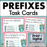 Prefix Practice Prefixes re pre mis un & dis Task Cards 2n