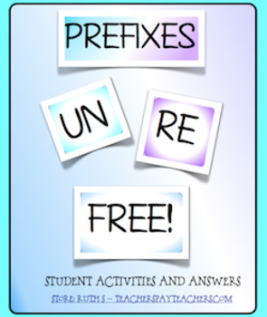 Preview of Prefixes UN and RE FREE