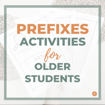 Preview of Prefixes Activities Middle High School Speech Therapy, ELA, ESL, Special Ed