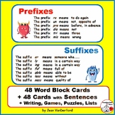 Prefixes & Suffixes TASK CARDS +Writing +Puzzles ... Grade