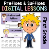 Prefixes and Suffixes 1st Grade Interactive Google Slides 