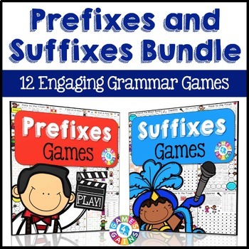 Preview of Prefixes & Suffixes Worksheet Games Practice Activity Ful, Less, Ly, Re, Un, Dis