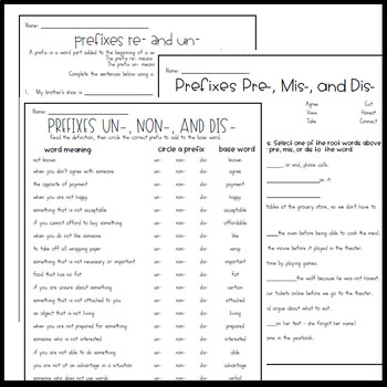 prefixes and suffixes practice worksheets by lattes and lesson plans
