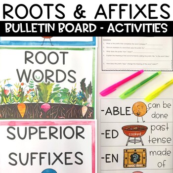 Preview of Prefixes and Suffixes Activities Reading Bulletin Board