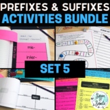 Prefixes and Suffixes Activities Words Study - Set 5