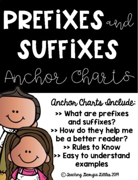 Preview of Distance Learning Prefixes and Suffixes [Anchor Chart]