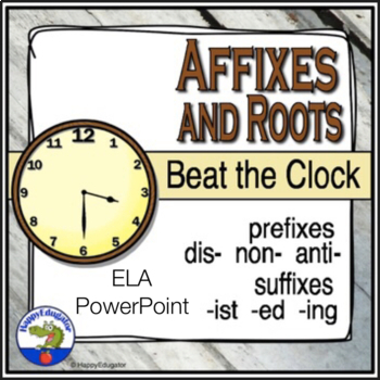 Preview of Prefixes and Suffixes Beat the Clock PowerPoint Game