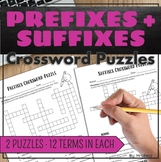 Prefixes and Suffixes Crossword Puzzles