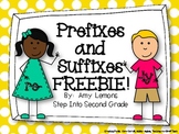 Prefixes and Suffixes FREEBIE!
