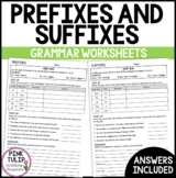 Prefixes and Suffixes - Grammar Worksheets with Answers