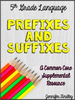 Preview of Prefixes and Suffixes (L.5.4b)