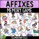 Prefixes and Suffixes Memory Game | Literacy Center Task Cards