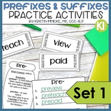 Prefixes and Suffixes Practice SET 1 with Boom Cards