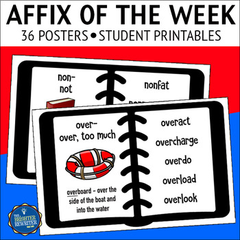 Preview of Prefix and Suffix of the Week Posters