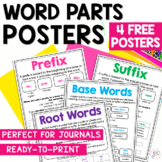 Prefixes and Suffixes Posters - FREEBIE