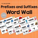 Prefixes and Suffixes Word Wall - From the TC Collection