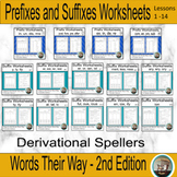 Words Their Way Spelling Worksheets, Derivational Spellers