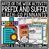 Prefixes and Suffixes Worksheets, Vocabulary Word Work Act