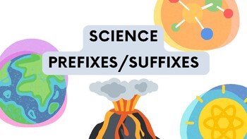 Preview of Prefixes and Suffixes in Science-80 Daily Slides