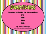 Prefixes - re, pre, un, mis