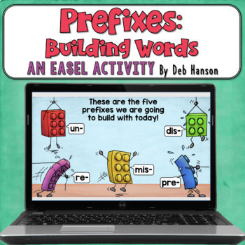 Preview of Prefixes (un, pre, dis, re, mis): A Made-for-EASEL Activity