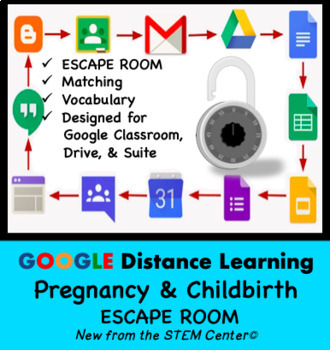 Preview of Pregnancy & Childbirth Escape Room on Google Slides - Distance Learning Friendly