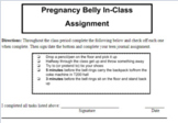 Pregnancy/Empathy Belly Assignment & Alternate Assignment