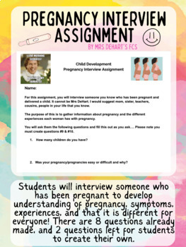 Preview of Pregnancy Interview Assignment