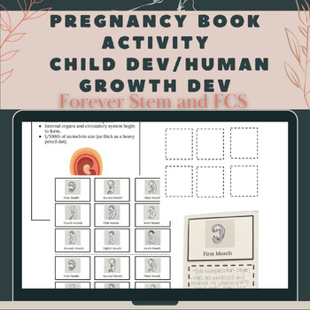 Preview of Pregnancy Milestones Book Activity Child Development and Human Growth-CTE