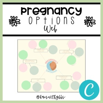 Preview of Pregnancy Options Graphic Organizer Web