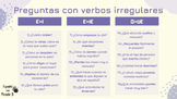 Preguntas para practicar verbos irregulares de cambio vocá