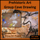 Prehistoric Art Group Cave Drawing