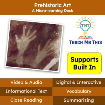 Preview of Prehistoric Art Informational Text Reading Passage and Activities