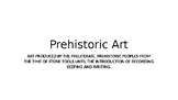 Prehistoric Art PowerPoint Presentation - Art History