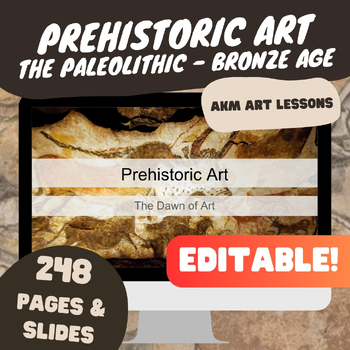Preview of Prehistoric - Bronze Age - Art History Lesson - Slideshow, Notes, Webquests