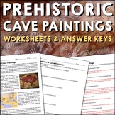 Prehistoric Cave Paintings Reading Worksheets and Answer Keys