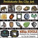 Prehistoric Era Clip Art MEGA Bundle, Realistic, Science &